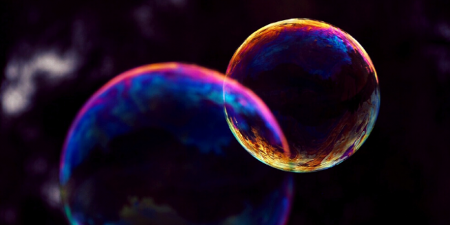 Picture of colourful bubble