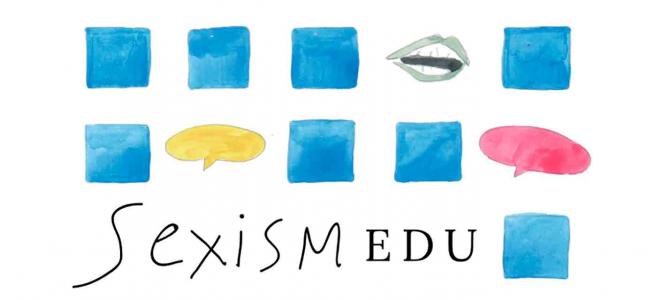 Udsnit af forsiden på håndbogen ’Sexism in Danish higher education and research: Understanding, exploring, acting'. 