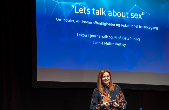 Jannie Møller Hartley's talk at 'AI in the Media'