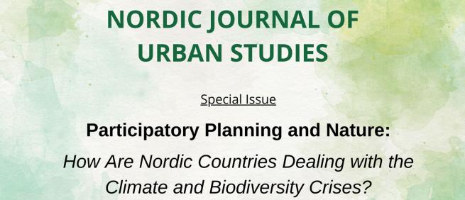 Frontpage Nordic Journal of Urban Studies