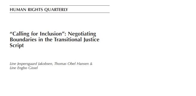 The title page of the new journal article