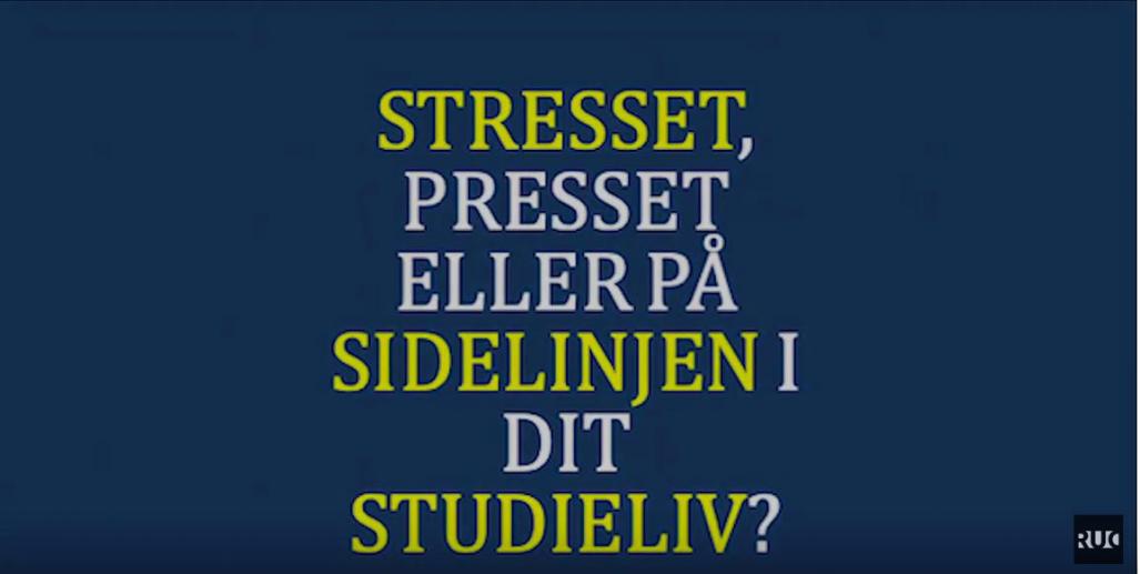 Stresset, presset eller på sidelinje i dit studie?