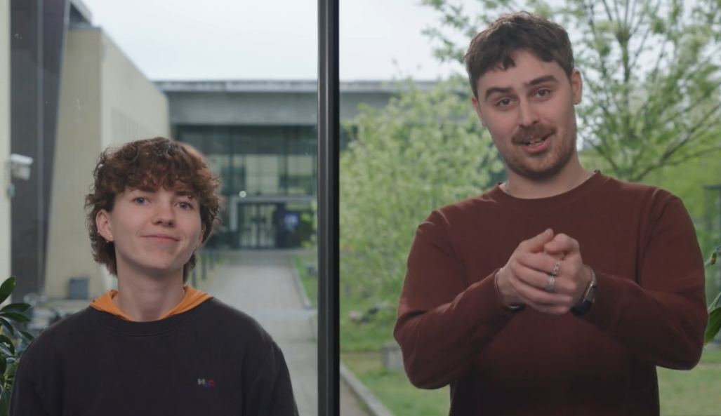 Study councelors Sofie and Anders welcome new students