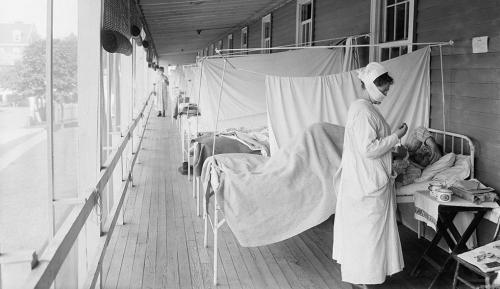 Patients with Spanish flu