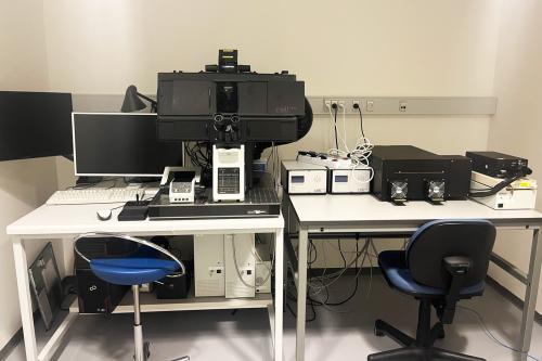 Olympus LSM FV1200S-IX83 confocal laser scanning microscope