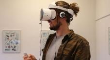 VR - virtual reality - en studerende