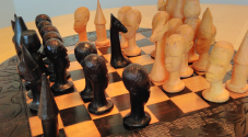 An African craft chessboard