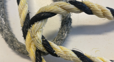 Picture of aged plastic rope