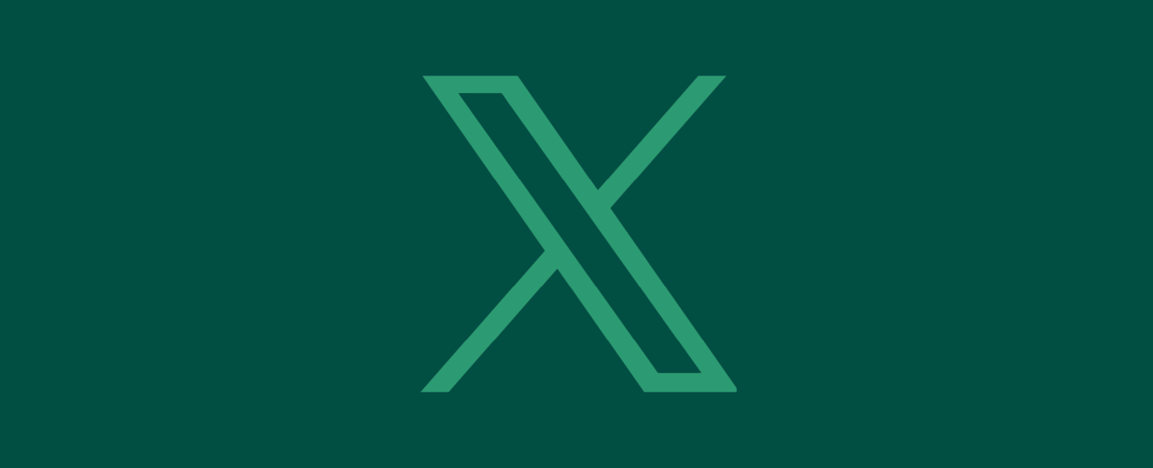 Logo for det sociale medie X