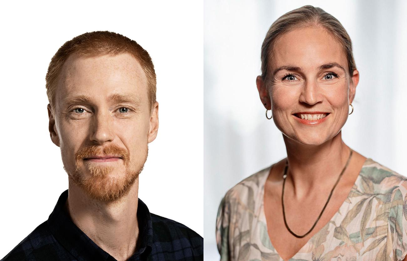 Lektor Magnus Paulsen Hansen og lektor Sabina Pultz. 